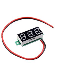 3pcs 0.28 Inch Two-wire 2.5-30V Digital Red Display DC Voltmeter Adjustable Voltage Meter