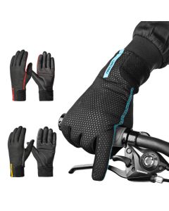 CoolChange Cycling Gloves Winter Thermal Windproof Full Finger Anti-Slip Touch Screen Bike Bicycle
