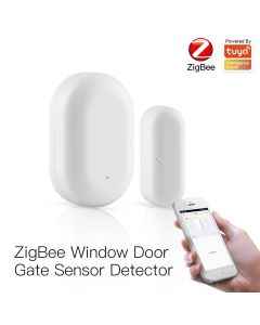 Tuya ZigBe Smart Window Door Gate Sensor Detector Smart Home Security Alarm System Smart Life Tuya App Remote Control