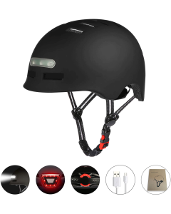 Ultralight Cycling Helmet Bicycle Helmet Electric Scooter Helmet Smart Tail Light Bike for Bicycle Cycling Rock Roller Skating