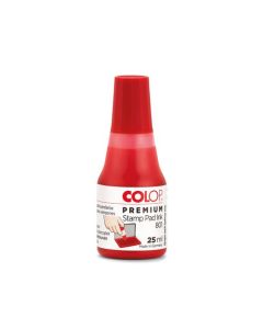 Colop 801 (25ml) High Quality Water Based Stamp Pad Ink Red - 109750