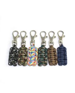 IPRee Outdoor EDC Mini Key Chain Key Ring Camping Emergency Survival Paracord Bracelet Tools Kit