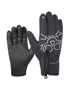 Wrist Winter Warm Windproof Fleece Lining Gloves Touch screen Full Finger Mountaineering Skiing Cycling Glove