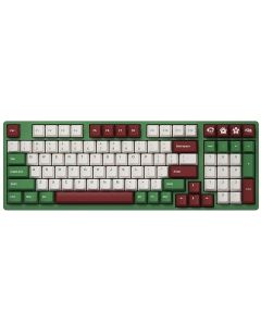 AKKO 3098DS Matcha Red Bean 98 Keys Mechanical Keyboard Type-C Wired Gateron Switch PBT Keycap Gaming Keyboard