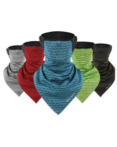 WEST BIKING Unisex Multifunction Ice Silk Triangle Scarf Wind-proof Anti-UV Dust-proof Neck Protector Face Mask Cycling