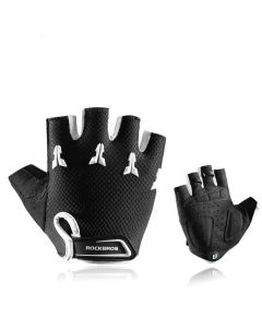 ROCKBROS S145 Cycling Gloves For Kids Bike Breathable Sports Glove Gel Pad Half Finger Shockproof Bo