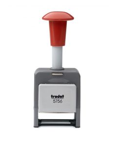 Trodat 5756/P Number Stamp Plastic 8 Adjustments 5.5mm Digits - 86621