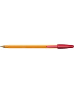 Bic Orange Ballpoint Pen 0.8mm Tip 0.30mm Line Red (Pack 20) - 1199110112