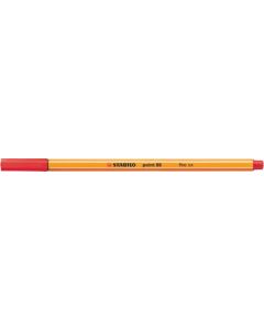 STABILO point 88 Fineliner Pen 0.4mm Line Red (Pack 10) - 88/40