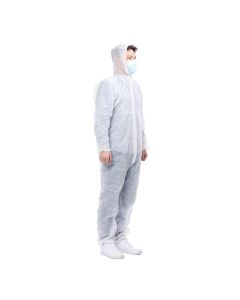 Disposable White Coveralls Dust Spray Suit Non-woven Clothing