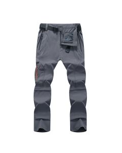 Mens Outdooors Elastic Detachable Waterproof Pants Quick Drying Breathable Climbing Trouser