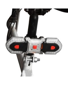 500mAh Steering Bike Tail Light USB Charging Detachable Tail Light Mountain Bike Warning Light