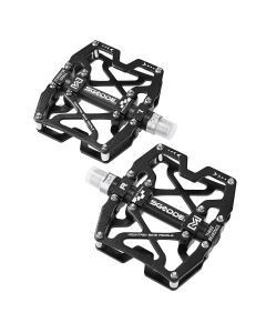 SGODDE 1 Pair Anti-slip Bike Pedals 3 Bearing Aluminum Alloy Cycling Bicycle Platform  Bicycle Pedal Bike Accessories Part for Road bmx Mtb Bicycle