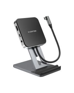 Lention USB C Hub Docking Station Stand Adapter with4K HDMI 100W PD SD/TF Card Reader USB3.0 3.5mmHeadphone Jack