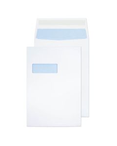 ValueX Pocket Gusset Envelope C4 Peel and Seal Window 25mm Gusset 140gsm White (Pack 125) - 9001