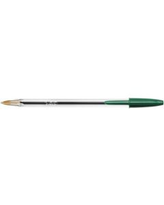 Bic Cristal Ballpoint Pen 1.0mm Tip 0.32mm Line Green (Pack 50) - 8373629