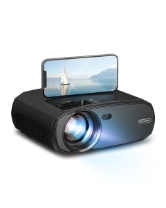 [5G WIFI] BlitzWolfBW-VP13 1080P WIFI Projector Full HD 2.4G/5G WIFI Cast Screen Mirroring 6000 Lumens Bluetooth 5.0 Manual Focus Keystone Correction 180-Inch Projector for Outdoor Movie Home