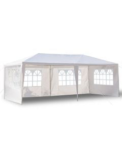 [US/UK/FR Direct] 3*6M Outdoor Canopy Sunshade Shelter With Frame Outdoor Gazebo Pavilion With 4 Removable Sidewalls Suitable For Camping Party Wedding Tent