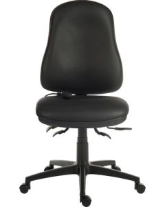Ergo Comfort Air High Back PU Ergonomic Operator Office Chair without Arms Black - 9500AIR-PU