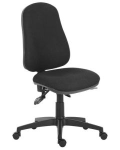 Ergo Comfort High Back Fabric Ergonomic Operator Office Chair without Arms Black - 9500BLK