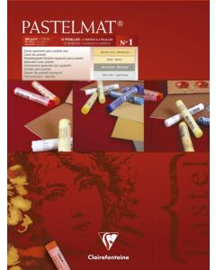 Clairefontaine Pastelmad Pad No.1 300x400mm 360gsm 12 Sheets 4 Colour Shades of Paper 96018C