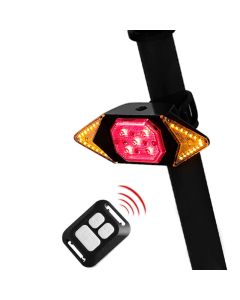 500mAh Wireless Remote Control Steering Tail Light USB Charging Bike Tail Light SMD Lamp Beads Bike Light