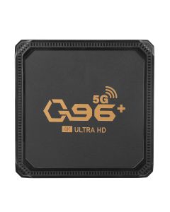 Q96+ Hisilicon Hi3798M Quad-core 1GB RAM 16GB ROM 2.4G 5G WIFI Android 9 Smart TV Box 4K H.265 VP9 Video Decoder OTT Box