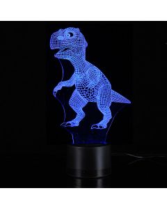 3D Night Light 7 Color Change Dinosaur Acrylic Desk Lamp bluetooth Speakers