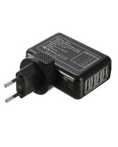 4 USB Port Multi-function AC 5.0V 2.1A Adapter US / EU / UK / AU Plug Wall Charger