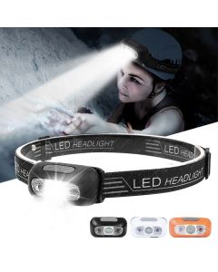 Outdoor Intelligent Sensing Headlight USB Charging Strong Bald Headlight LED Night Fishing Portable Night Running Light