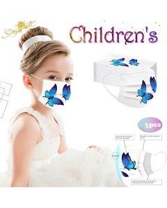 5PCS Children Kid Face Mask Anti-dust Filter Mask Washable Mask For Children Under 10 Years Old