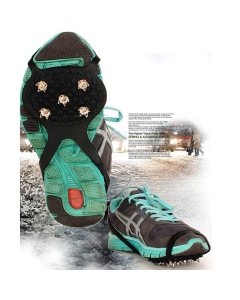 1 Pair 5 Tooth Crampons Prevent Slippery Children Overshoes Hoist Type Ice Skating Claw Shoes Cover