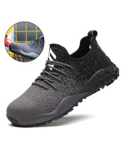 TENGOO Men Steel Toe Safety Shoes Trainers Lightweight Work Shoes Women Breathable Industrial Sneakers