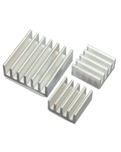 3pcs Adhesive Aluminum Heat Sink Cooler Kit For Cooling Raspberry Pi