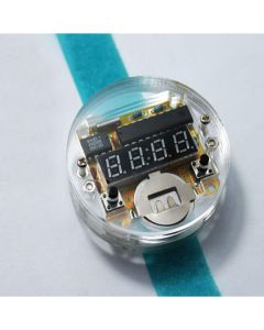 DIY LED Digital Watch Electronic Clock Kit With Transparent Cover