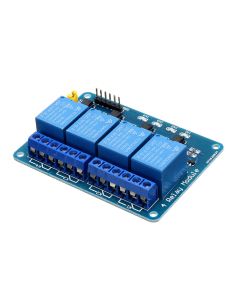 5pcs 5V 4 Channel Relay Module PIC ARM DSP AVR MSP430 Blue Geekcreit for Arduino - products that work with official Arduino boards