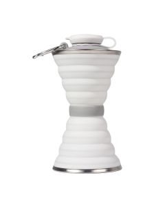 IPRee 500ml Folding Silicone Water Bottle Telescopic Mug Drinking Tea Coffee Cup Sports Travel Kettle BPA Free