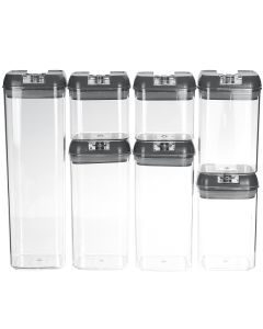 Food Containers Plastic Storage Kitchen Tank Airtight 7Pcs