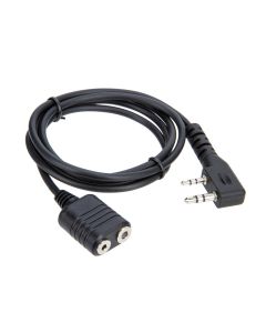 1M K type 2 Pin Speaker Mic Headset Earpiece Extension Cord Cable for BaoFeng UV-5R BF-888s Walkie Talkie Accessories