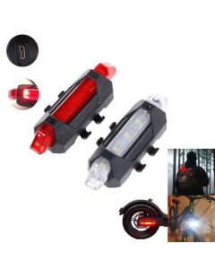 BIKIGHT Multi-Purpose LED Warning Light for Outdoor/Scooter Safety Flashlight USB Rechargeable Headlamp Taillight for Electric Scooters&Bicycle