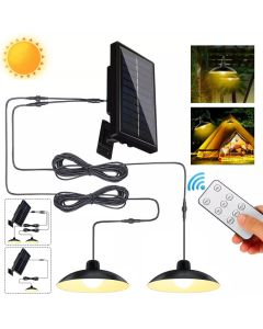 Solar Pendant Light with Remote Control IP65 Waterproof Three Brightness Super Bright LED Lighting Outdoor Camping Hunting Lights
