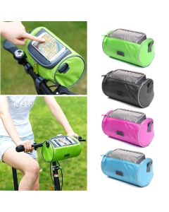 BIKIGHT 22cmx12cmx12cm Waterproof Screen Touchable Cycling Pannier Tube GPS Cell Mobile Phone Bags Bike Frame Bag For Mountain Bicycle