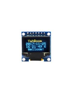 YAHBOOM 0.96 inch OLED LCD Display Blue and Yellow Dual Color 12864 Serial Port Compatible with UNO Module