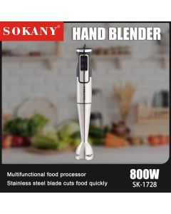 SOKANY 1728 Cooking Stick Multi-function Electric Food Processor Auxiliary Food Machine Juice Vegetable Crushed Ice Mixing Stick