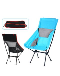Outdoor Camping Chair Oxford Cloth Portable Folding Lengthen Camping Ultralight Chair Seat for Fishing Picnic BBQ Beach 120KG Max Bearing