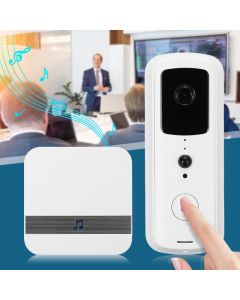 Smart WiFi HD 1080P Video Doorbell IR Visual Camera Intercom 166 Wide Angle Home Security Kit APP Control