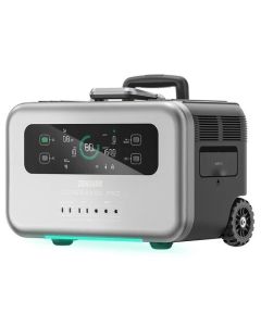 [US Direct] ZENDURE SuperBase Pro 2000 Portable Power Station 2096Wh Large Capacity 3000W Ampup Capability 14 Outputs 6.1 Inch Clear Display Built-in 4G IoT App Control Charge to 80% in 1 Hour with Industrial-Grade Wheels