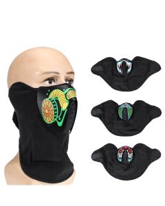 LED Luminous Voice Control Face Mask Dust Wind Sun Protection Cycling Face Scarf Party Dance Mask Balaclava