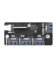 C0918 Raspberry Pi CM4 Expansion Card PCI-E to Four-way SATA3.0 Expansion Board 6Gbps High-speed SATA Interface Module Board