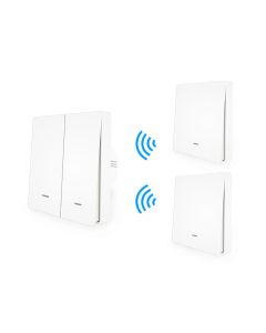MoesHouse WiFi Smart Push Button Switch RF433 Wall Panel Transmitter Kit Smart life Tuya App Remote Control Works with Alexa Google Home